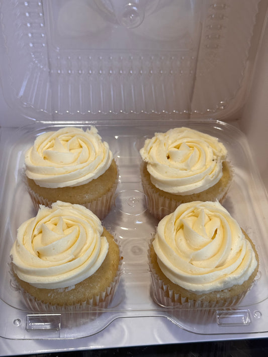 Vanilla Cupcakes (4 count)