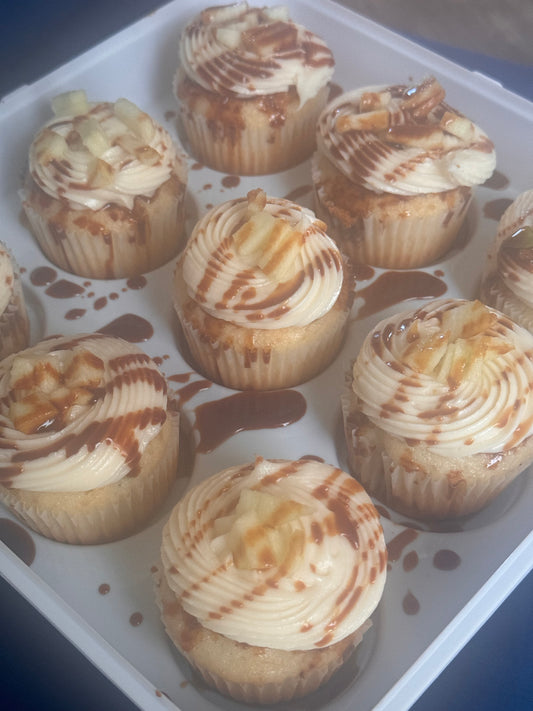 Caramel Apple Cupcakes (4 count)